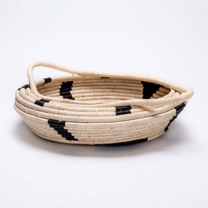 Black Spotted Storage Basket - 18"