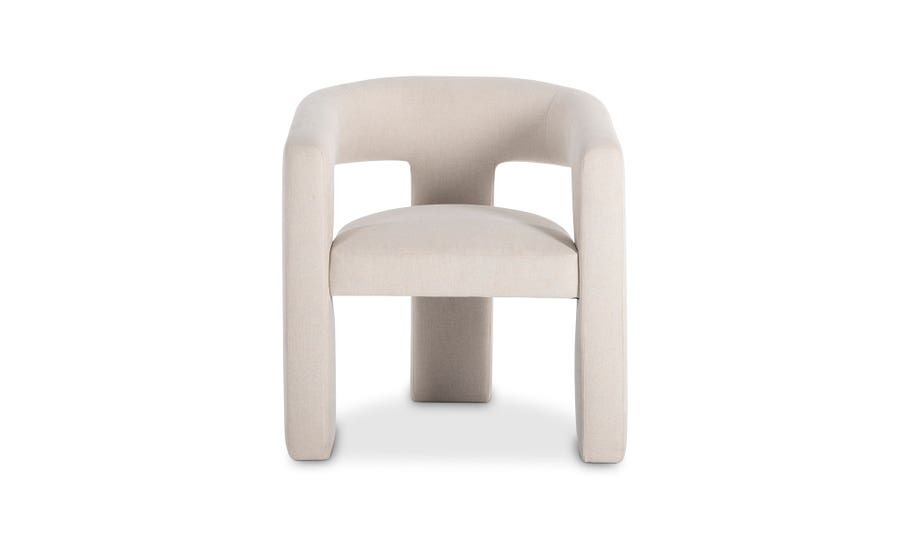 Modern Boucle Barrel Chair
