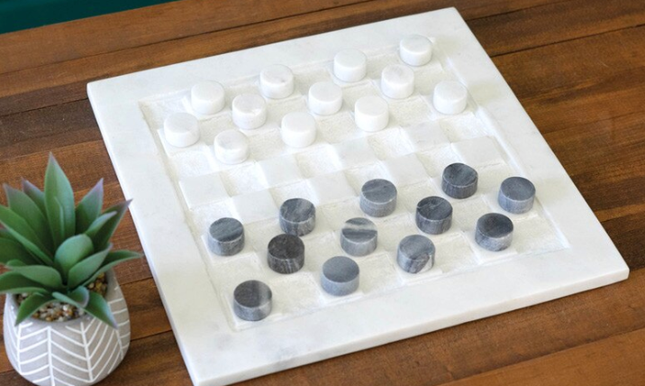 MARBLE CHECKERS SET