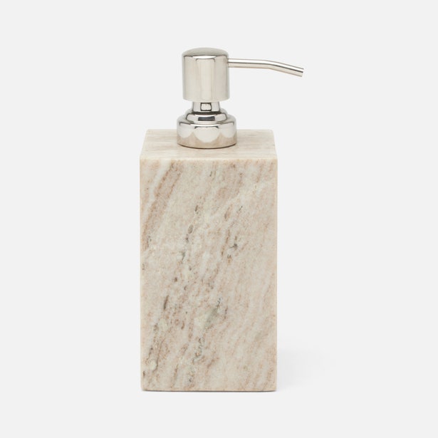 Athlone Soap Pump, beige marble