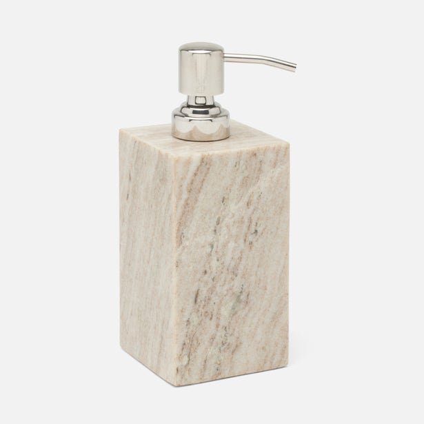 Athlone Soap Pump, beige marble