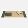 Leather desk blotter set