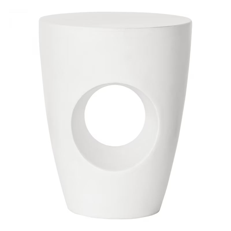 Outdoor Stool Cream White