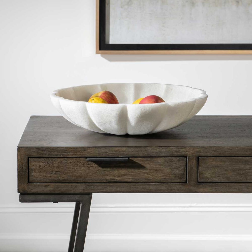 White Petal Bowl