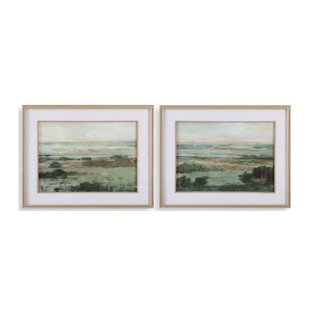Warm Valley Framed Prints, S/2