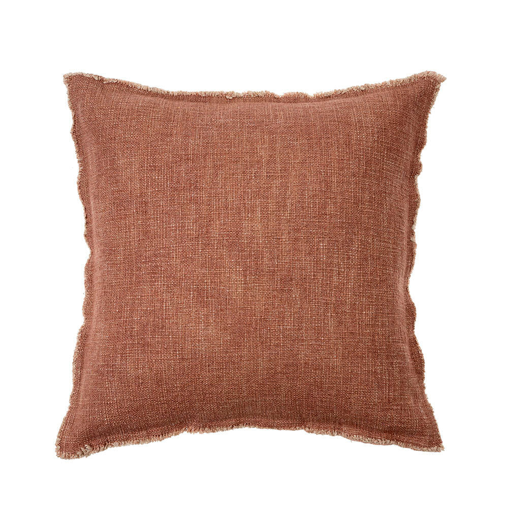 Handmade Brick Linen Pillow 20x20