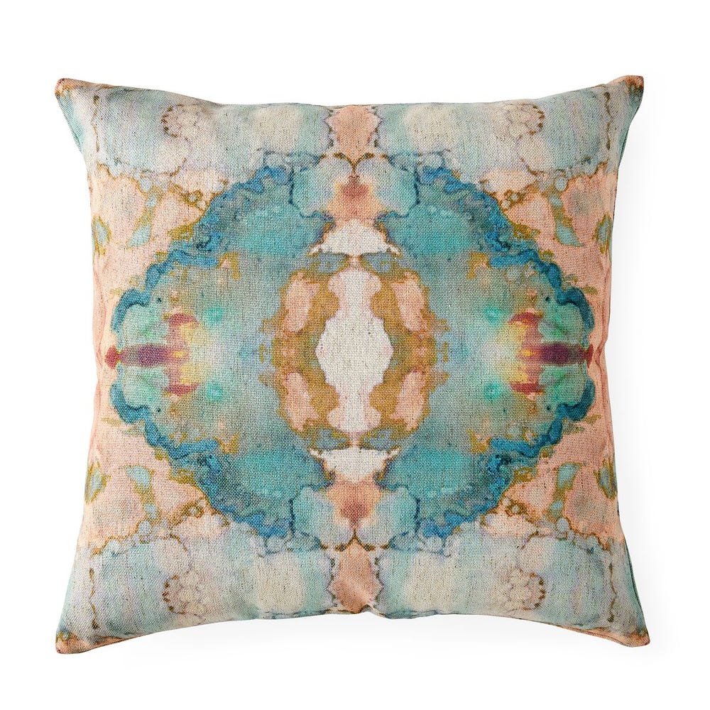 Spectrum Pillow - Blush/Aqua