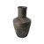 15" Earthy Gray Pottery Vase - Long Neck