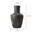 15" Earthy Gray Pottery Vase - Long Neck