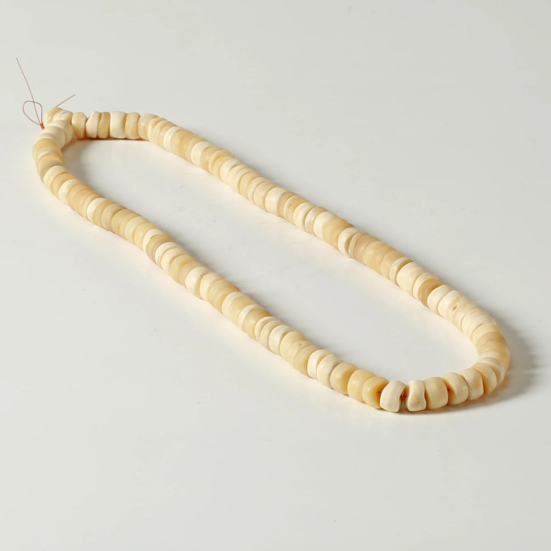Neutral Bone Beads 21" Long