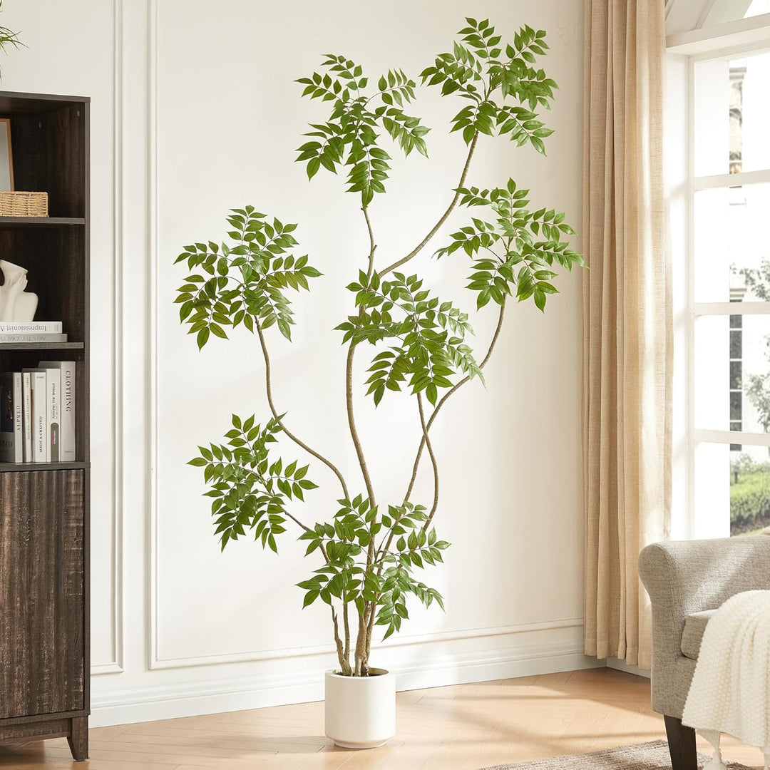 Sumac Tree with White Pot