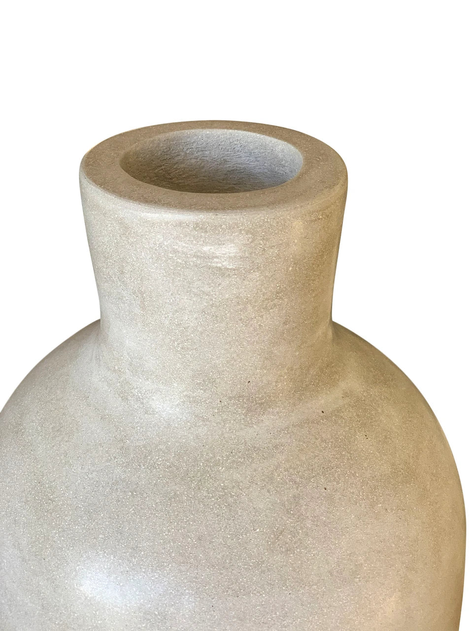 39" Hopson Cement Light Gray Bottle Vase