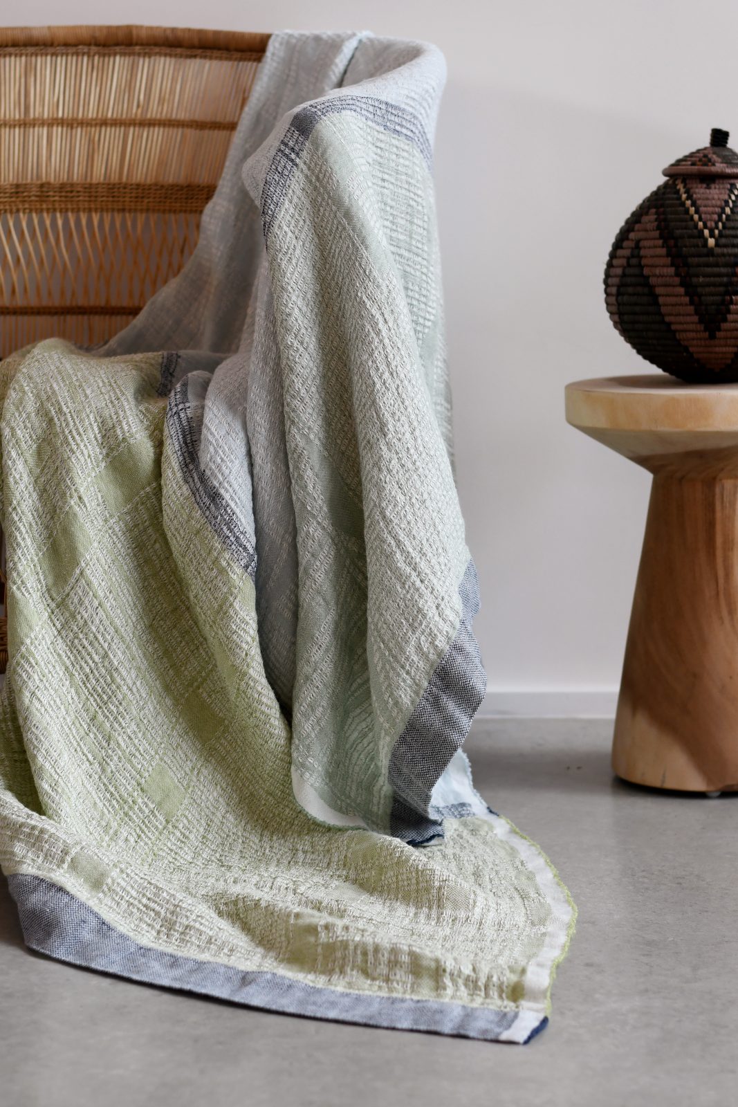 Bogolan Lounge Throw - Agate