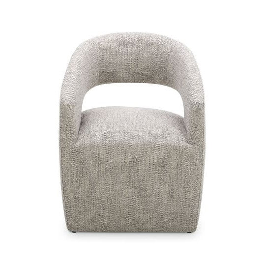 Performance Boucle Rolling Dining Chair