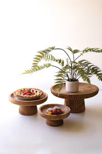 Wooden Stands- Set of 3