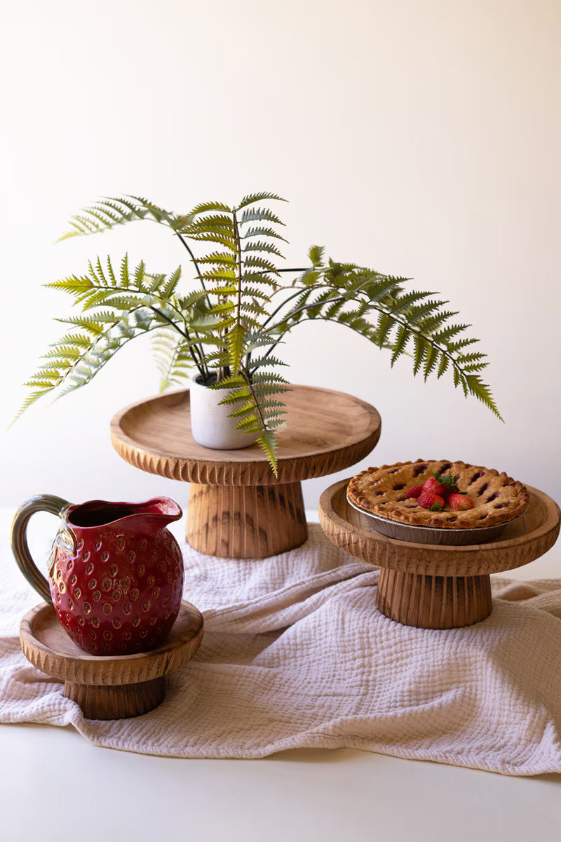 Wooden Stands- Set of 3