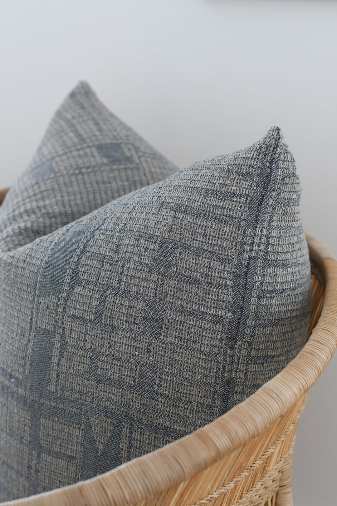 Bogolan Cushion- Indigo