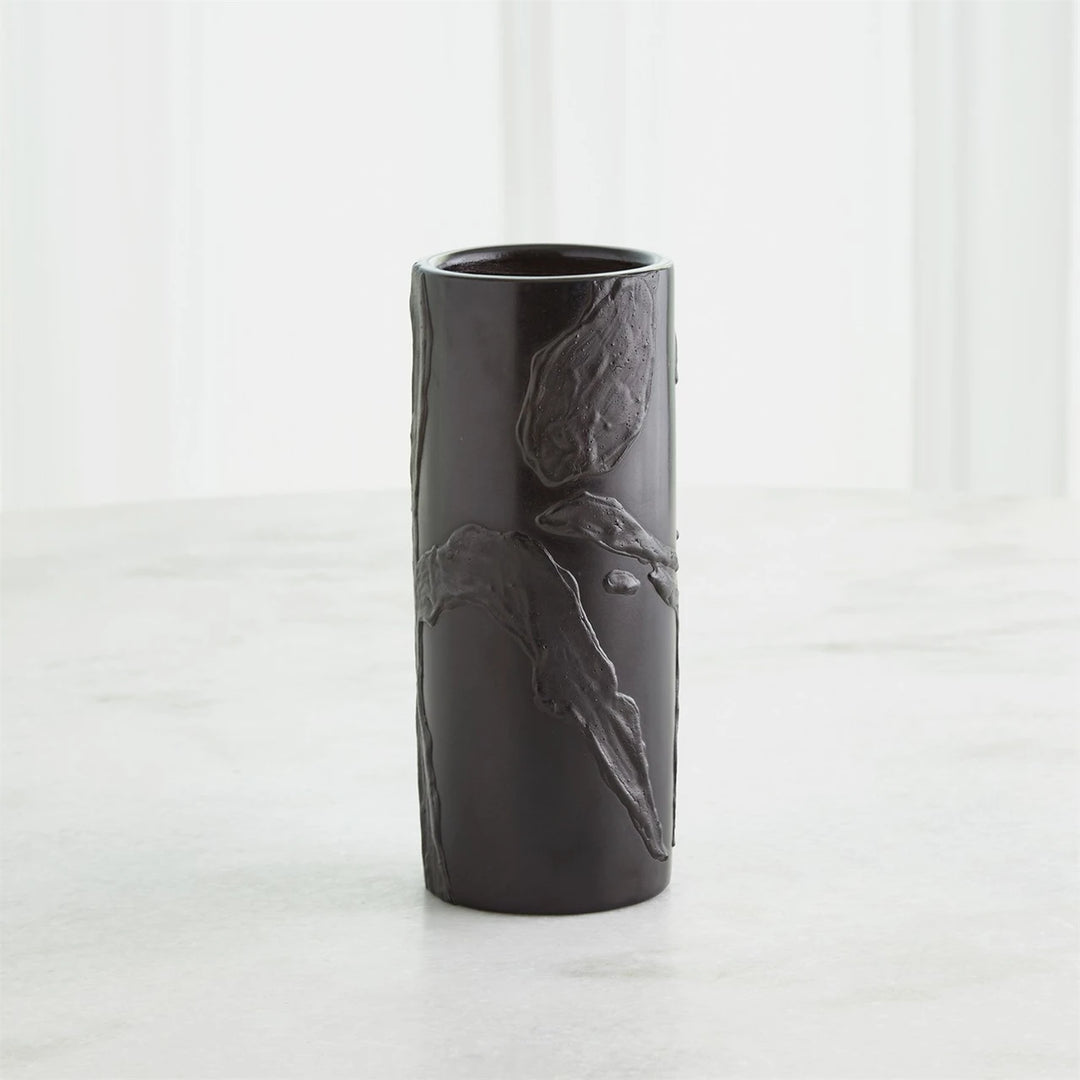 Textured Black Vase Large