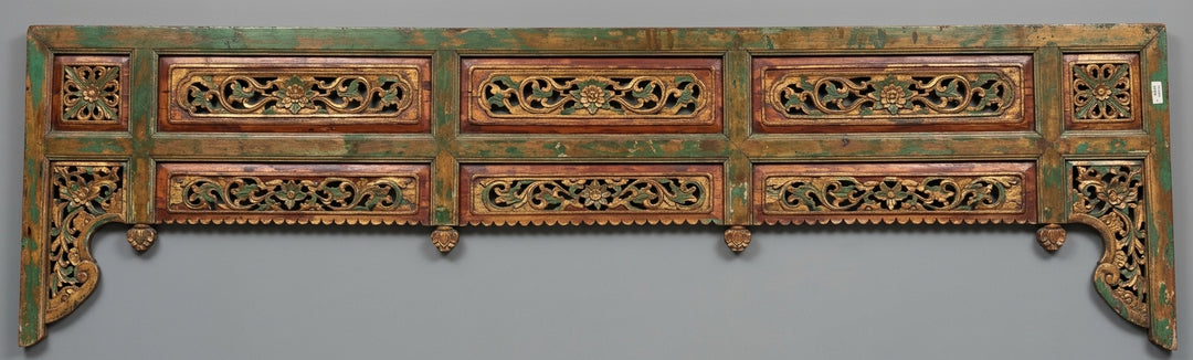 Balinese teak carved arch