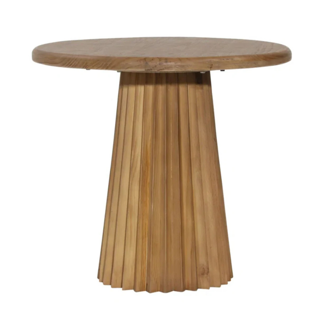 Highland Solid Wood Pedestal End Table