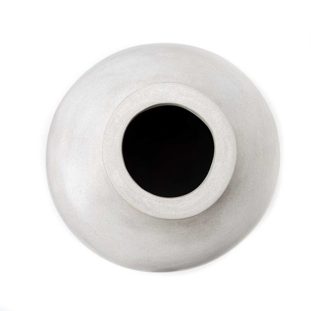 18" Hopson Cement Vase Light Gray