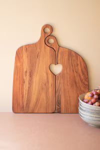 Wooden Heart Boards- Set of 2