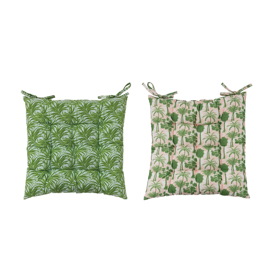 Palm Pattern Chair Cushions