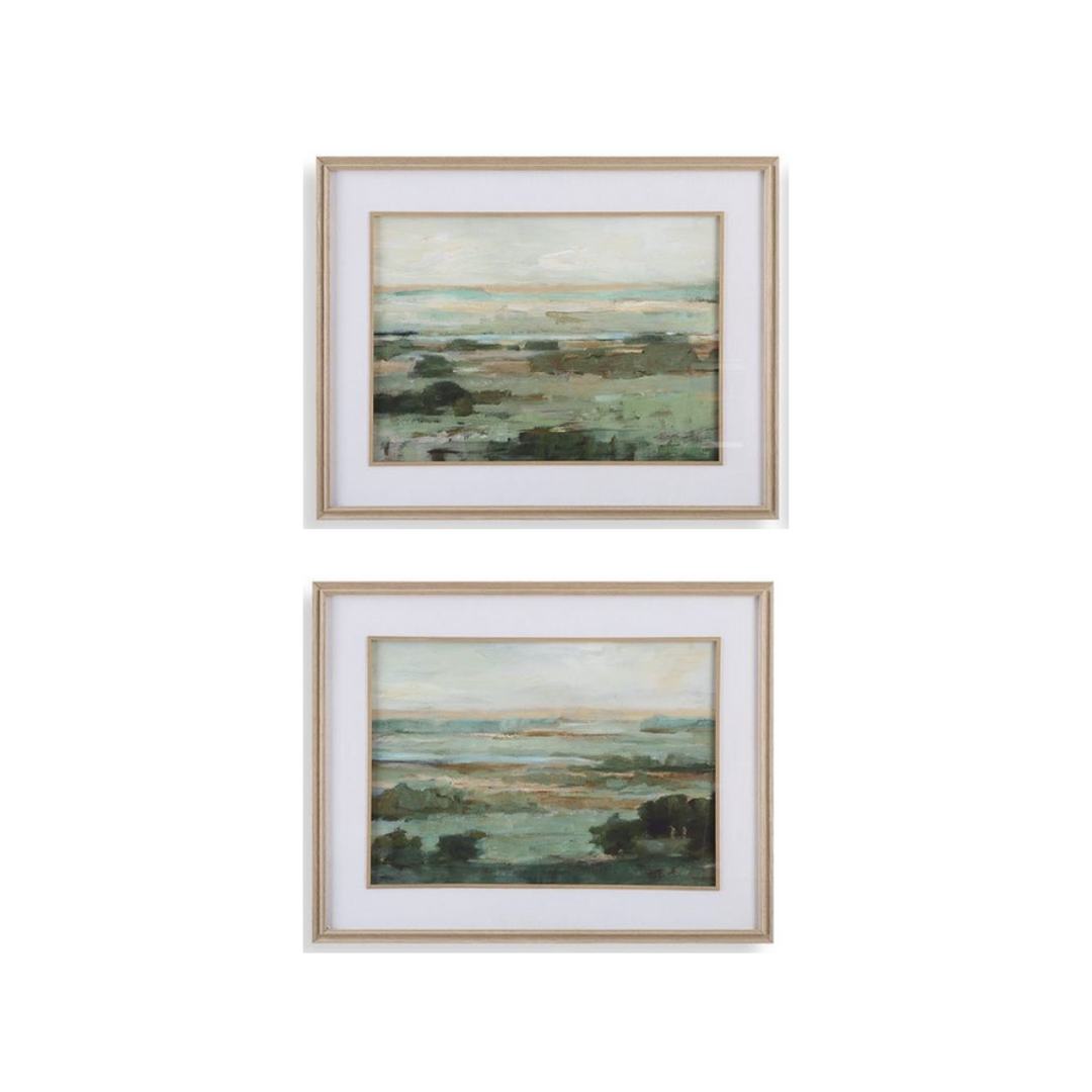 Warm Valley Framed Prints, S/2
