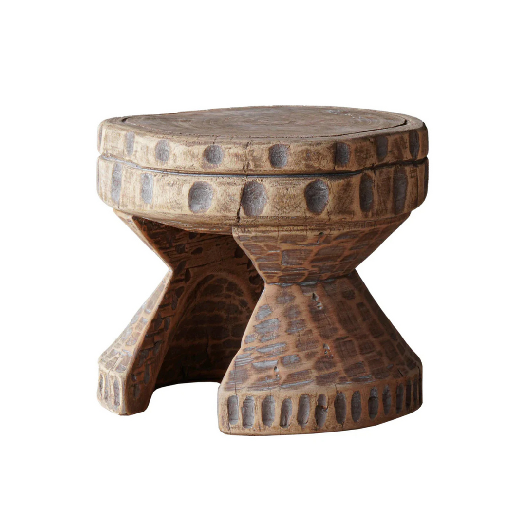 Teak Rustic Textured Riser