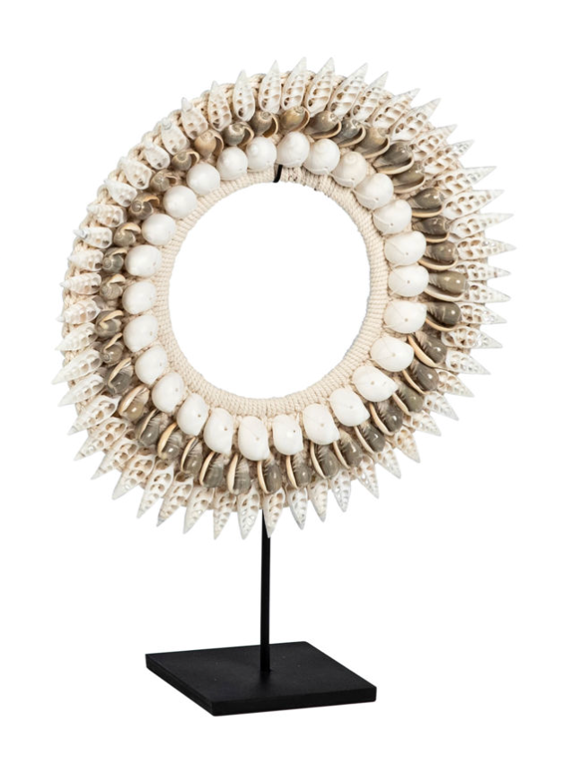 Decorative Shell Necklace on Stand