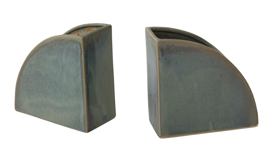 Ceramic Vase Bookends