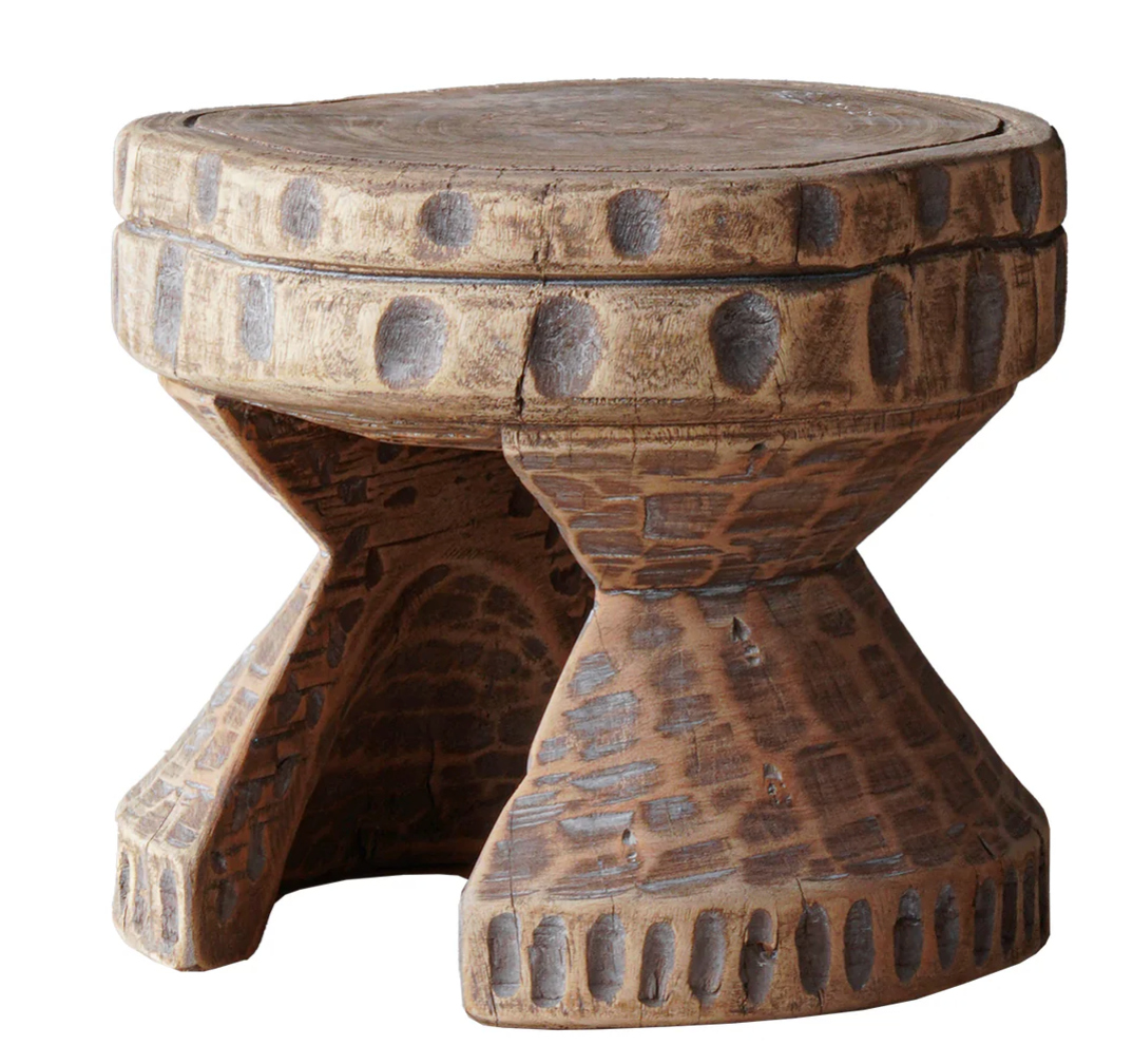 Teak Rustic Textured Riser