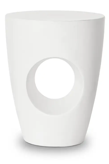 Outdoor Stool Cream White