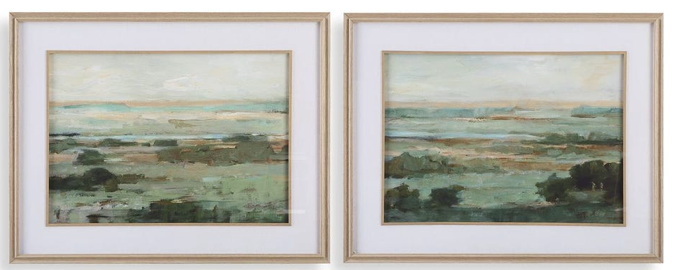Warm Valley Framed Prints, S/2