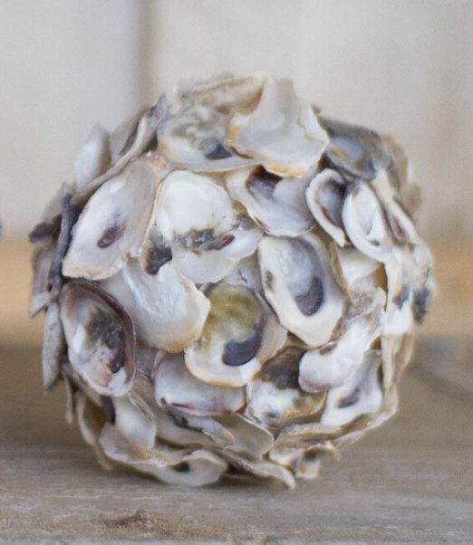 OYSTER SHELL SPHERE - Set of 4