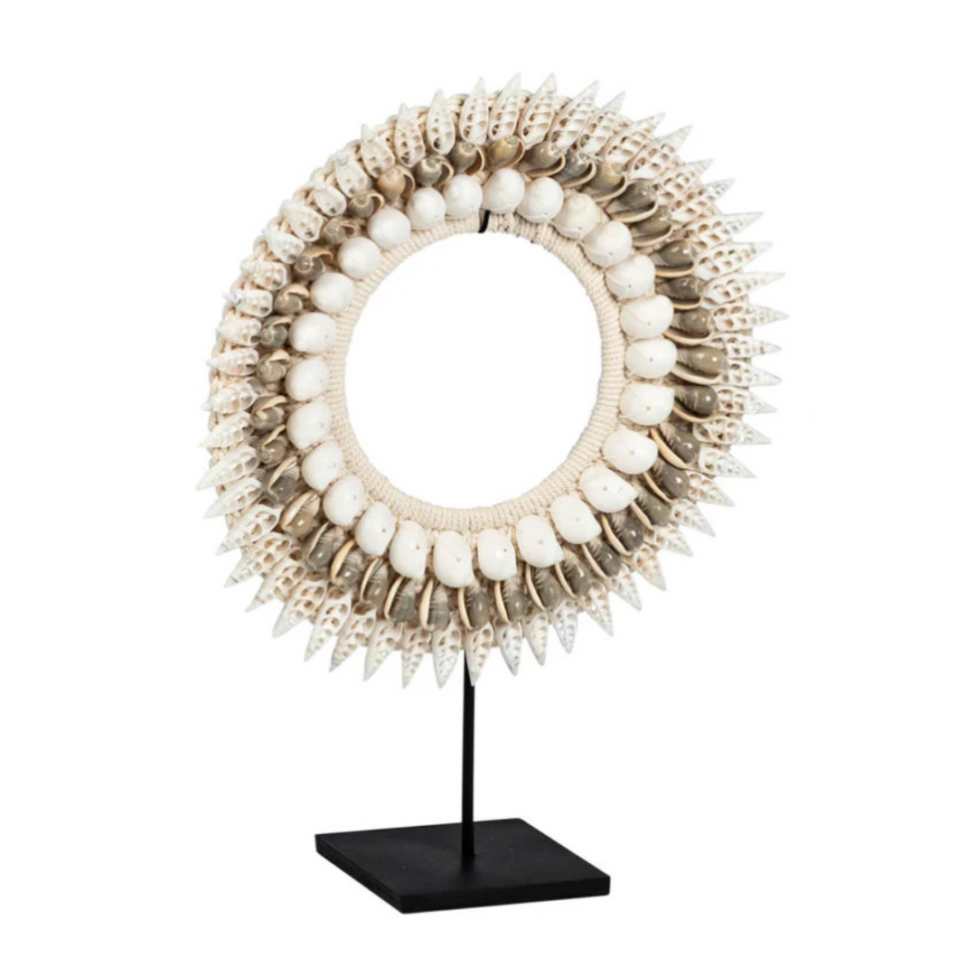 Decorative Shell Necklace on Stand