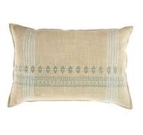 Handmade 16x24 Mekhi Embroidered Pillow