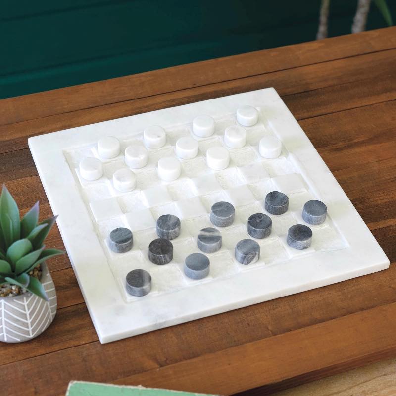 MARBLE CHECKERS SET