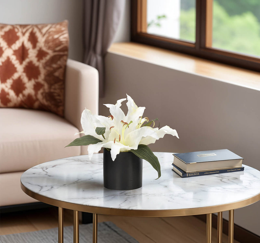 White Lily Flower Arrangement