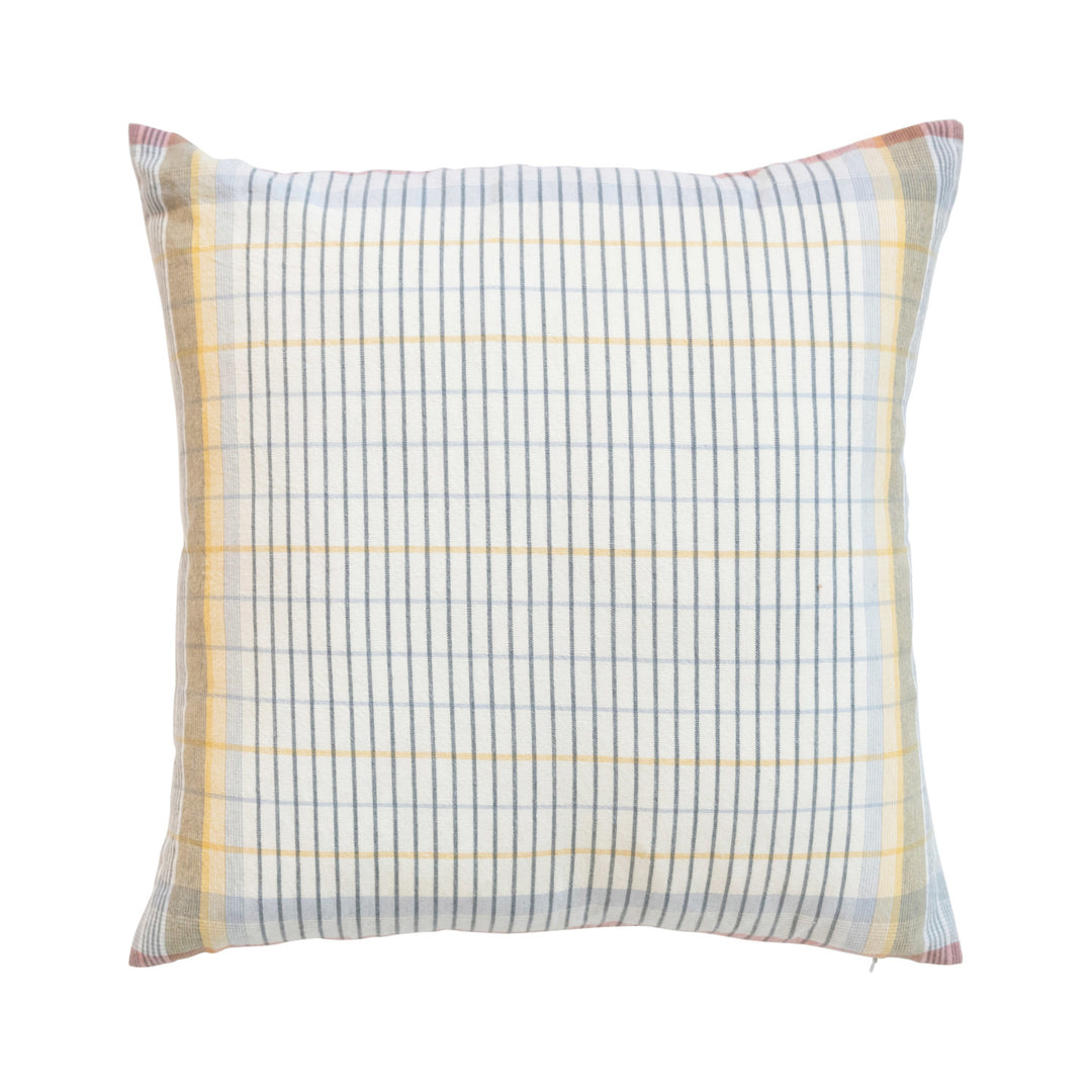 Woven Pastel Grid Pillow
