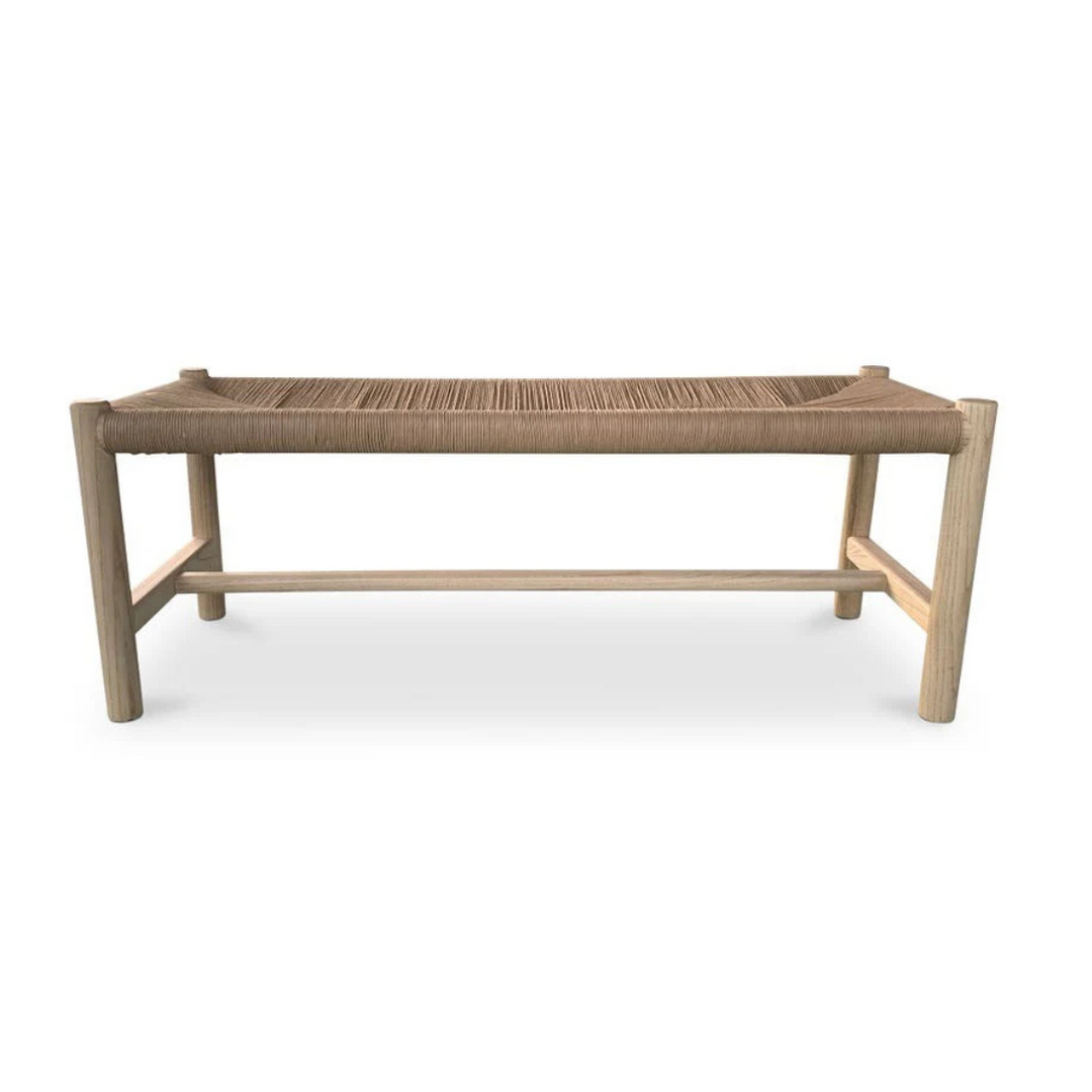 Natural Woven Bench