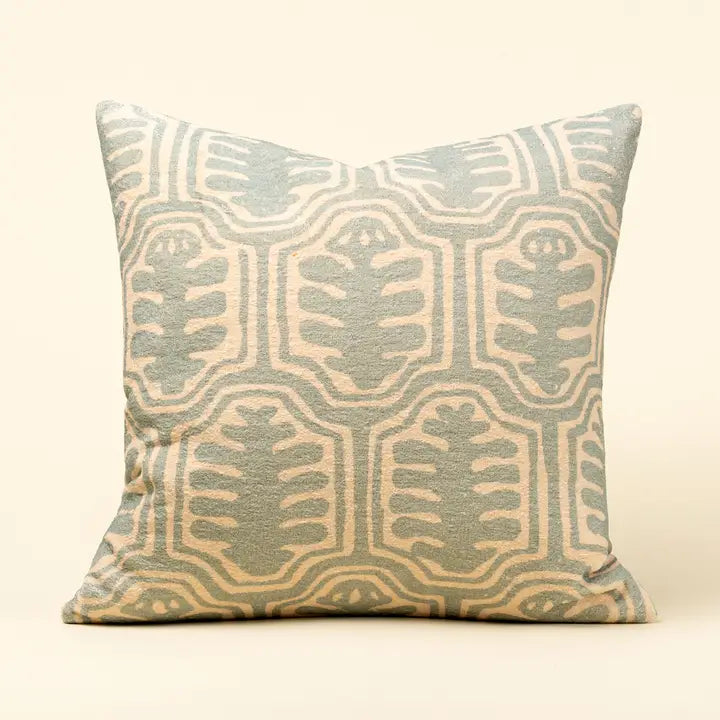 Oleander Pillow, Blue