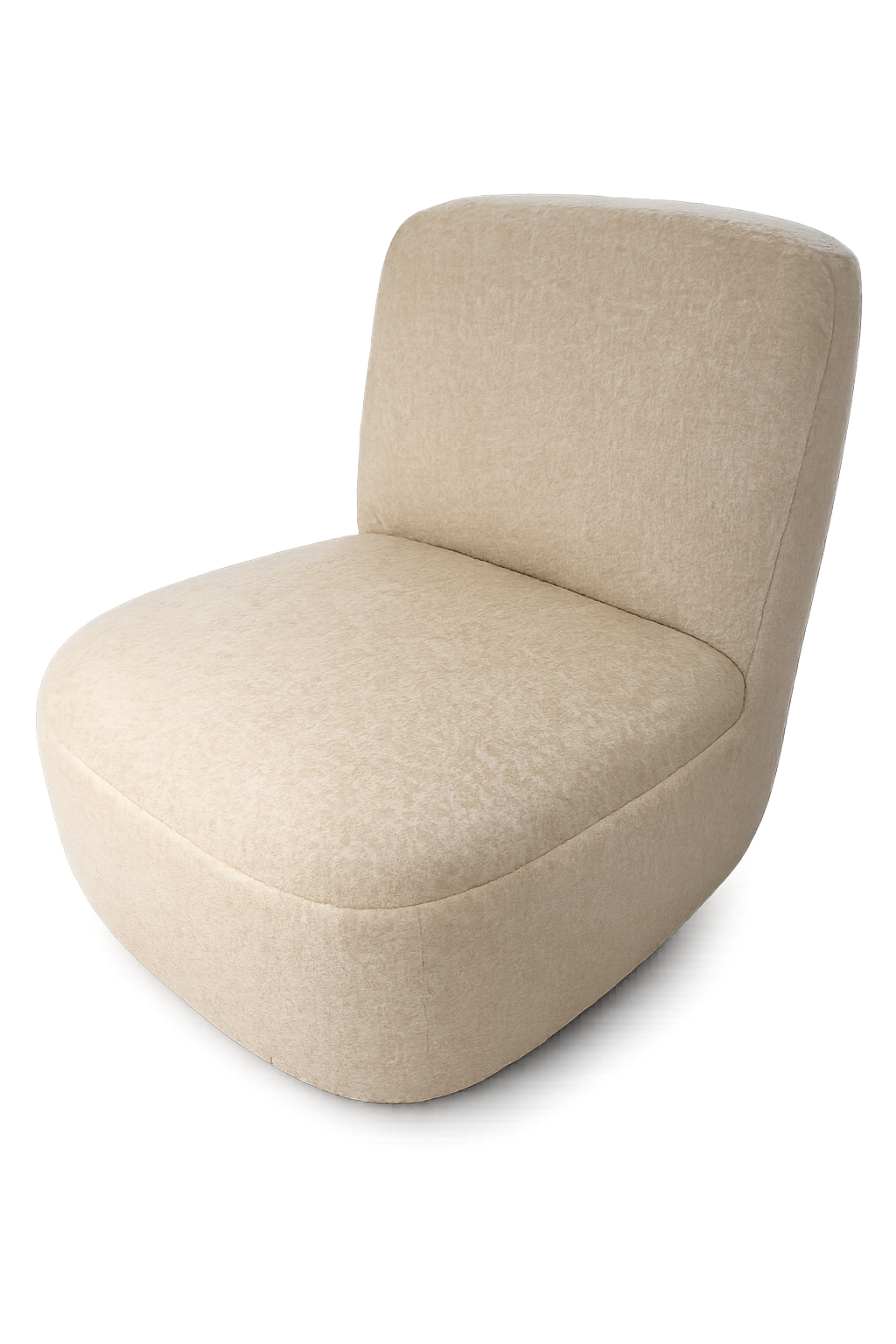 Armless Swivel Accent Chair