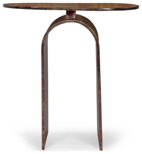 Patina Side Table, Oxidized