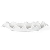 Ruffled Ceramic Outdoor Bowl