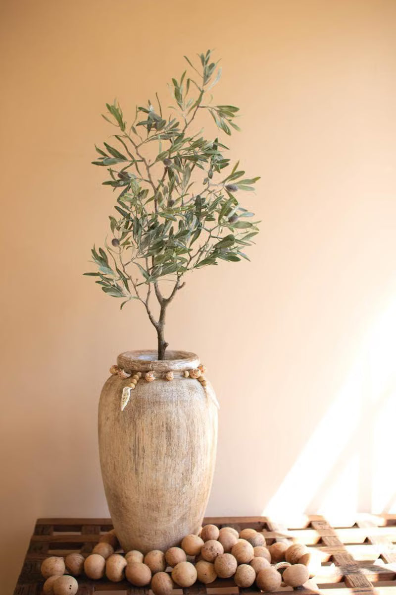 Shell Wood Vase