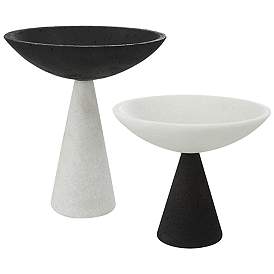 Pedestal Bowls, set of 2